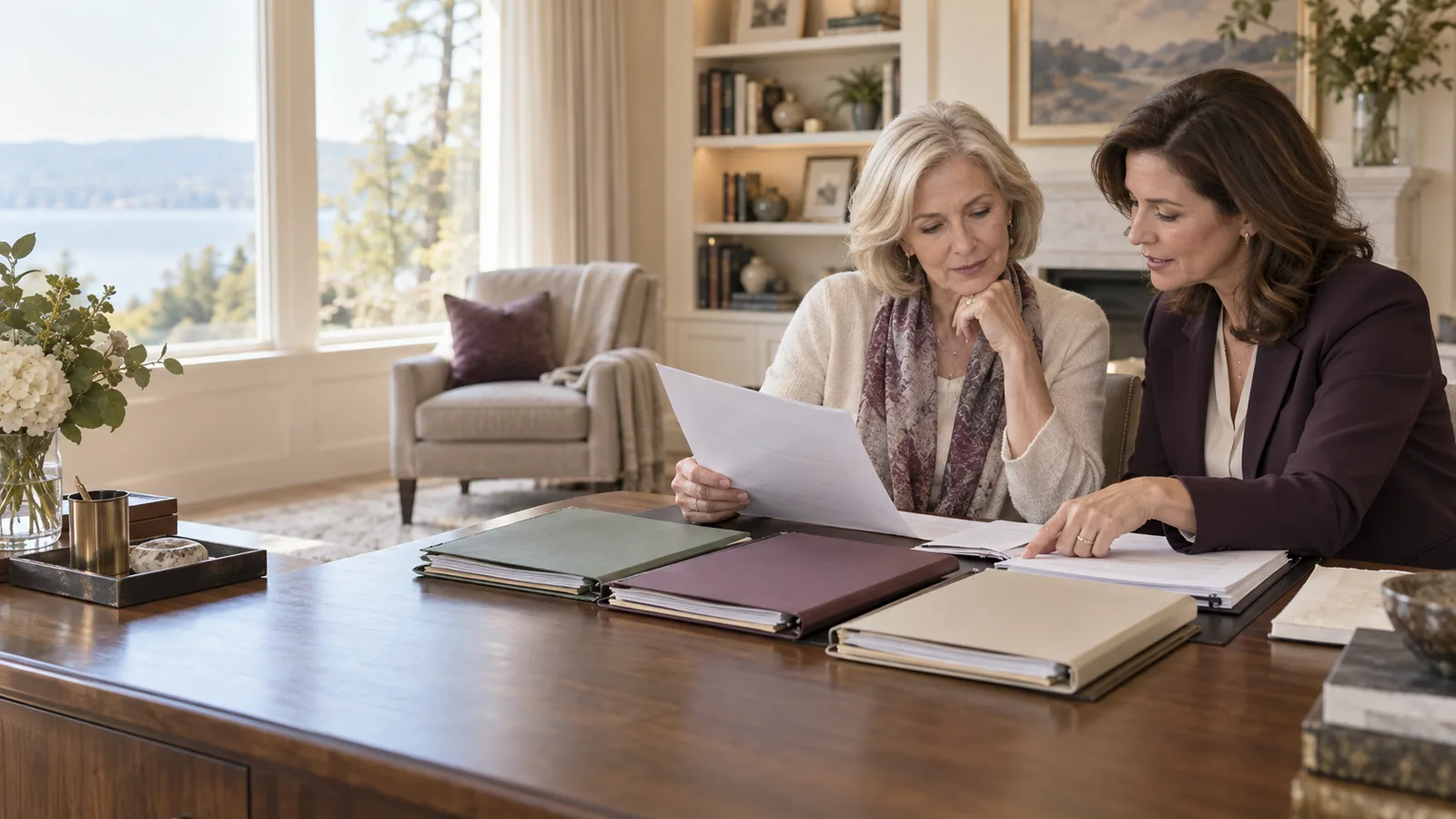 A widow and retirement-tax specialist reconciling separate inherited account and distribution records